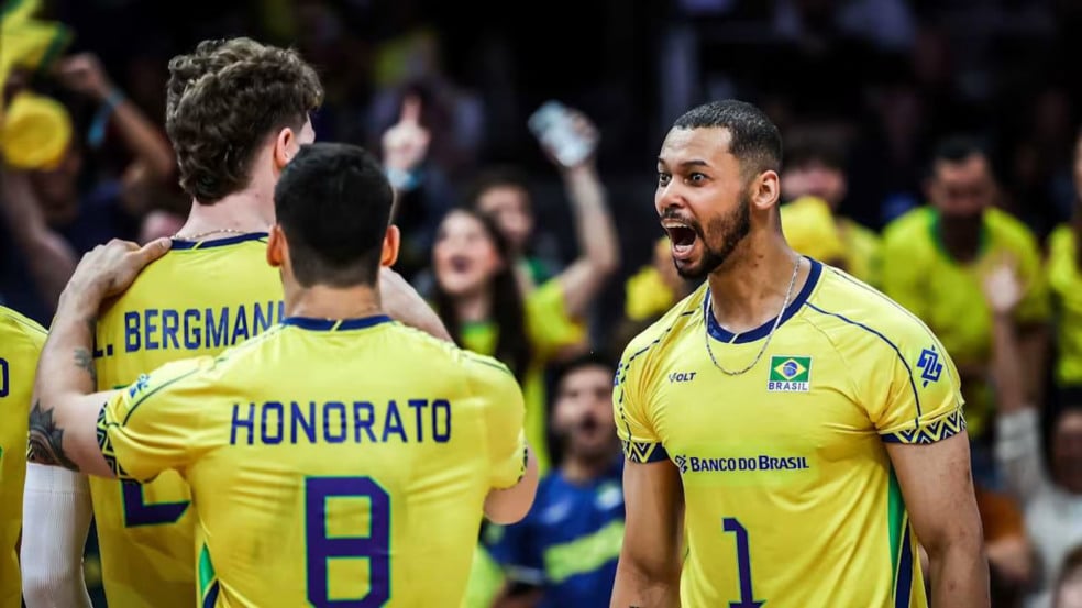 Brasil x Polônia na semifinal da VNL Masculina 2025: onde assistir ao vivo