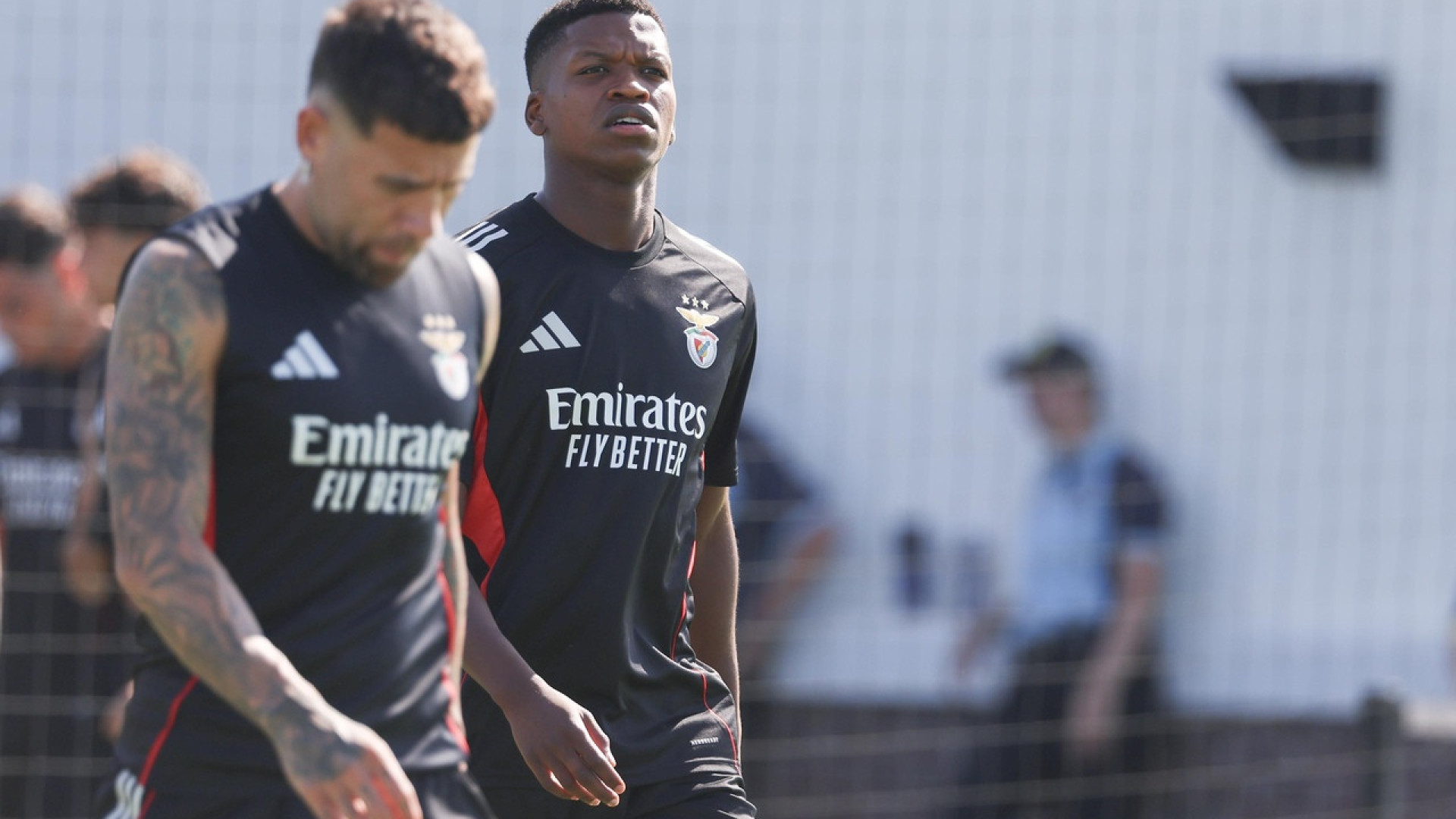 Pormenor salta à vista no último treino do Benfica antes do Bayern