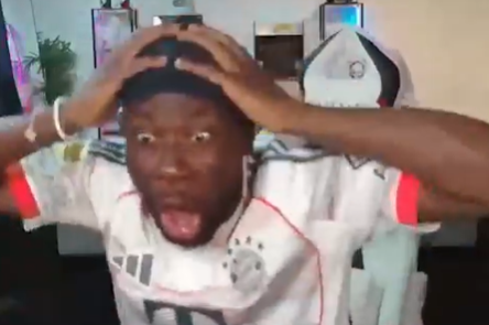 A reação em direto de Alphonso Davies à lesão grave de Musiala (vídeo)