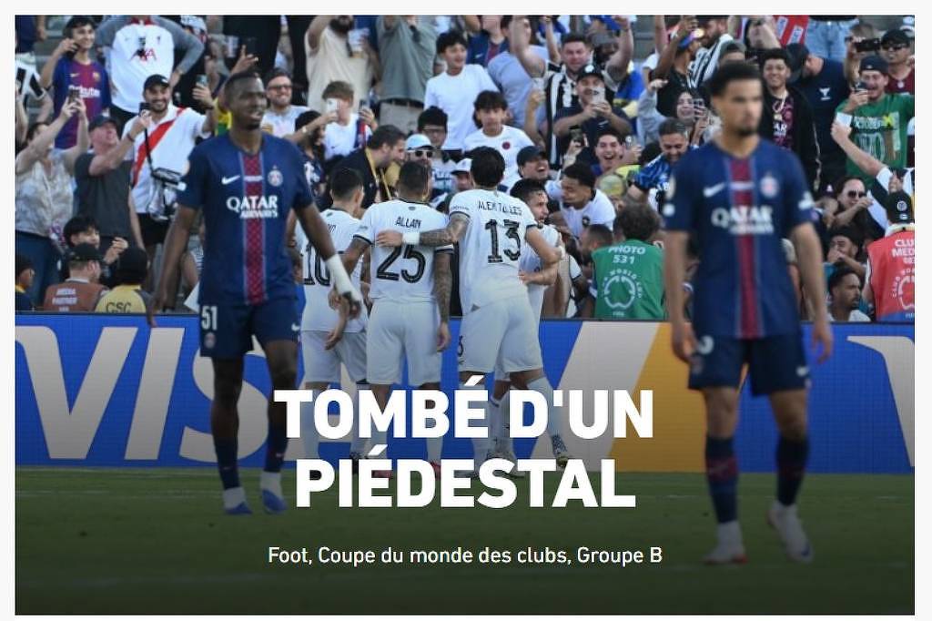 PSG 'em colônia de férias' caiu das nuvens, diz mídia francesa