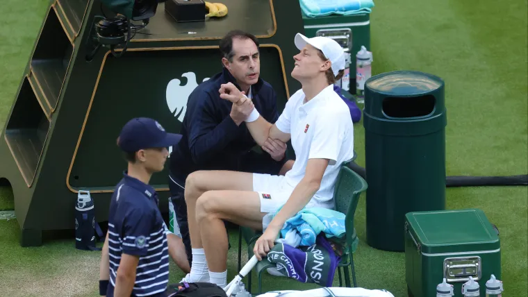 What happened to Jannik Sinner's elbow? Explaining why World No. 1 tennis star has wrap on arm