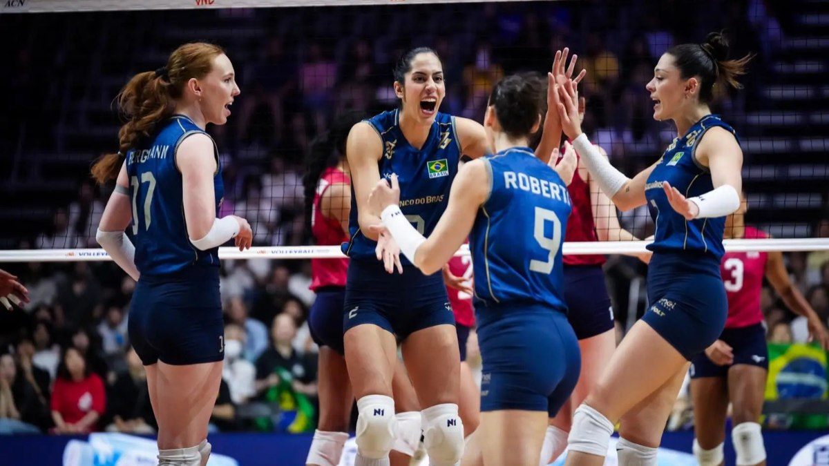 Brasil avança em 3º na Liga das Nações; Júlia sofre ruptura de LCA