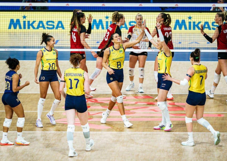 Brasil aproveita erros da Alemanha e vai à semifinal da Liga das Nações