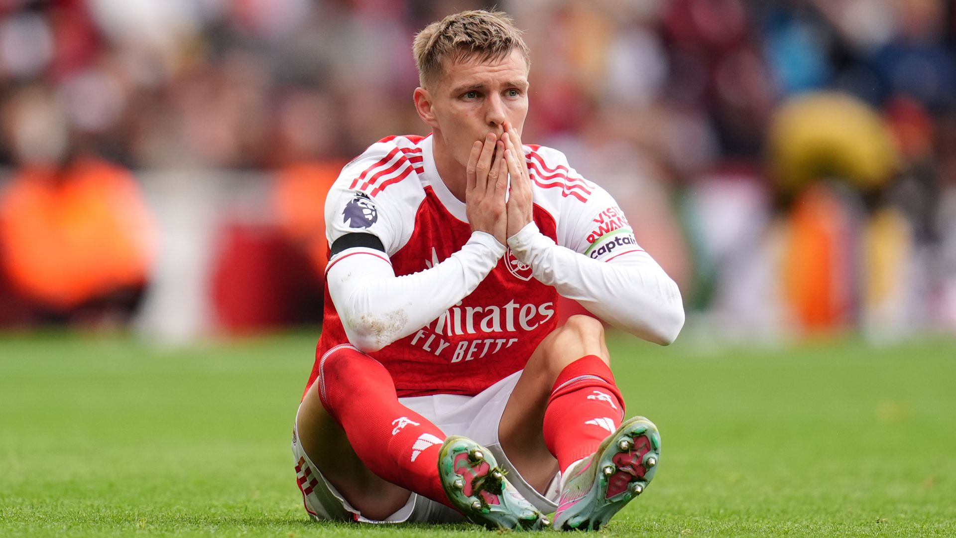 Arsenal captain Odegaard to be sidelined for a 'few weeks'