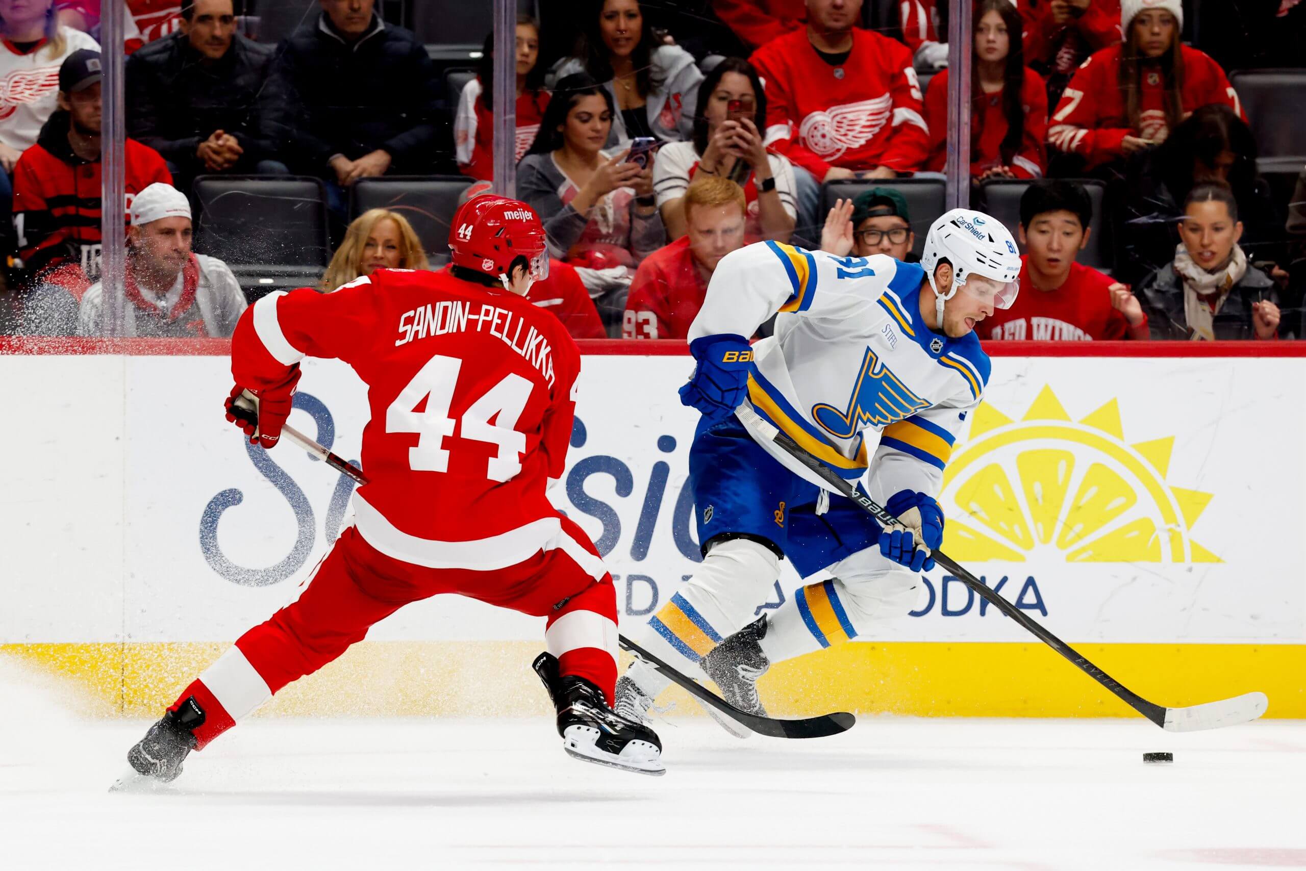 Blues coach Jim Montgomery keeps the faith after Red Wings debacle: 'I know it's coming'