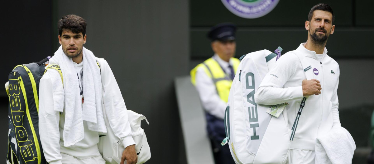 La suerte sonríe a Alcaraz en Wimbledon: se estrena con Fognini y evita a Djokovic y Sinner hasta la final