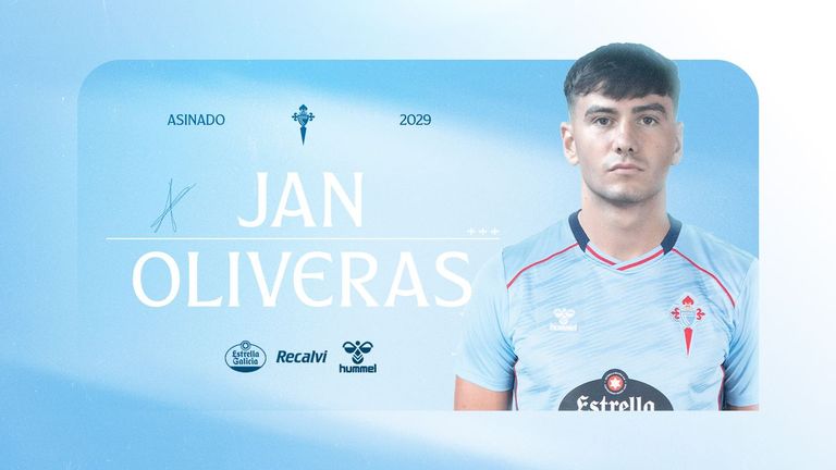 Jan Oliveras refuerza el lateral izquierdo del Celta Fortuna