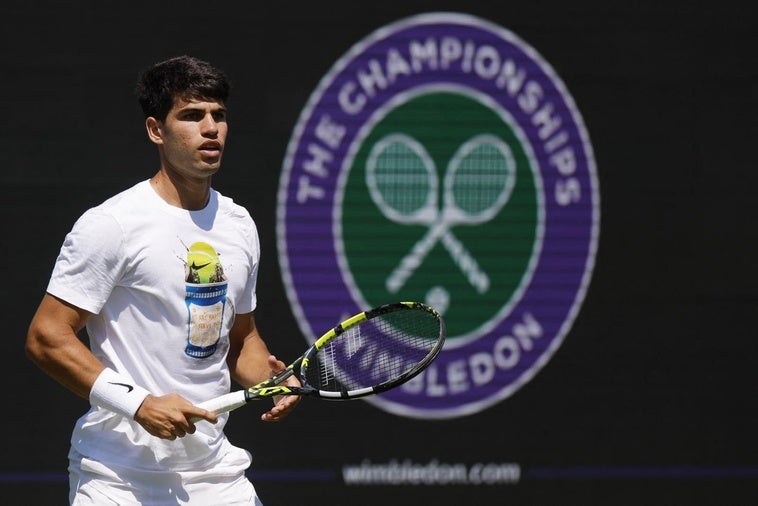 Alcaraz quiere el hat-trick en Wimbledon