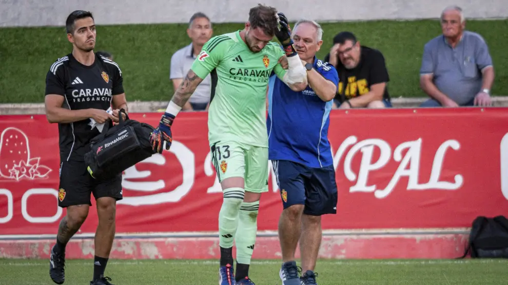 Una victoria del Real Zaragoza y cuatro accidentados en Tarazona