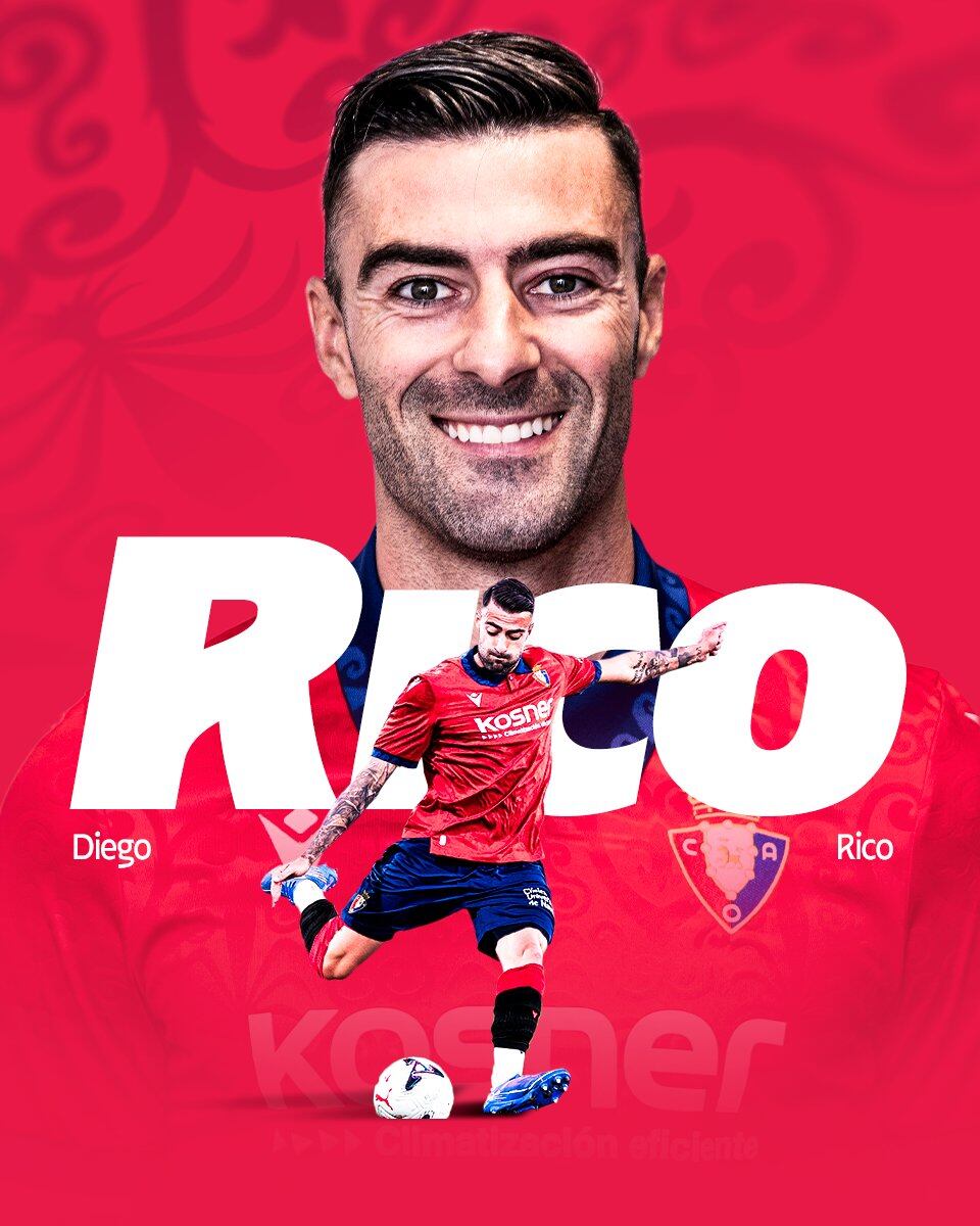 Diego Rico ficha por Osasuna para reforzar los laterales | LaLiga