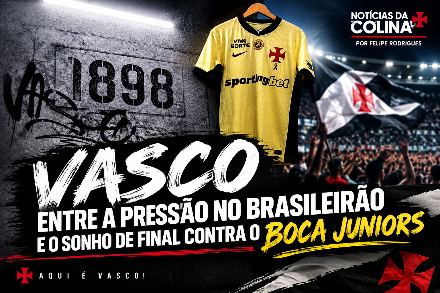 Vasco entre a cobrança no Brasileirão e o sonho de voltar a uma final continental