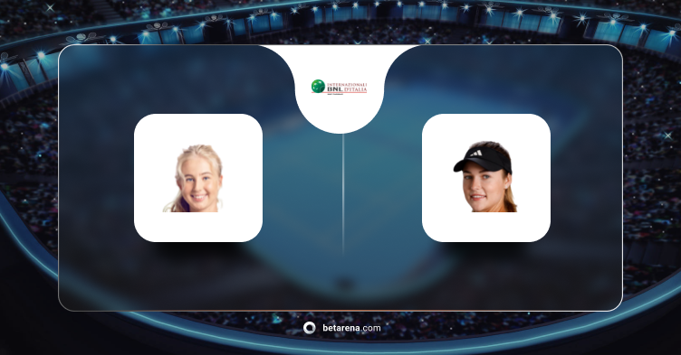 Clara Tauson vs Anna Kalinskaya Betting Tip 2024 - Picks and Predictions for the WTA Rome, Italy Women Singles