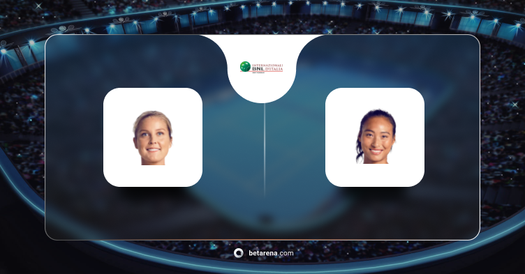 Shelby Rogers vs Zheng Qinwen, Ponturi Pariuri, WTA Rome, Italy Women Singles