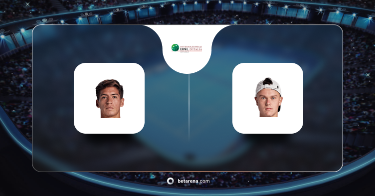 Sebastian Baez vs Holger Rune Betting Tip 2024 - Picks and Predictions for the ATP Rome, Italy Men Singles