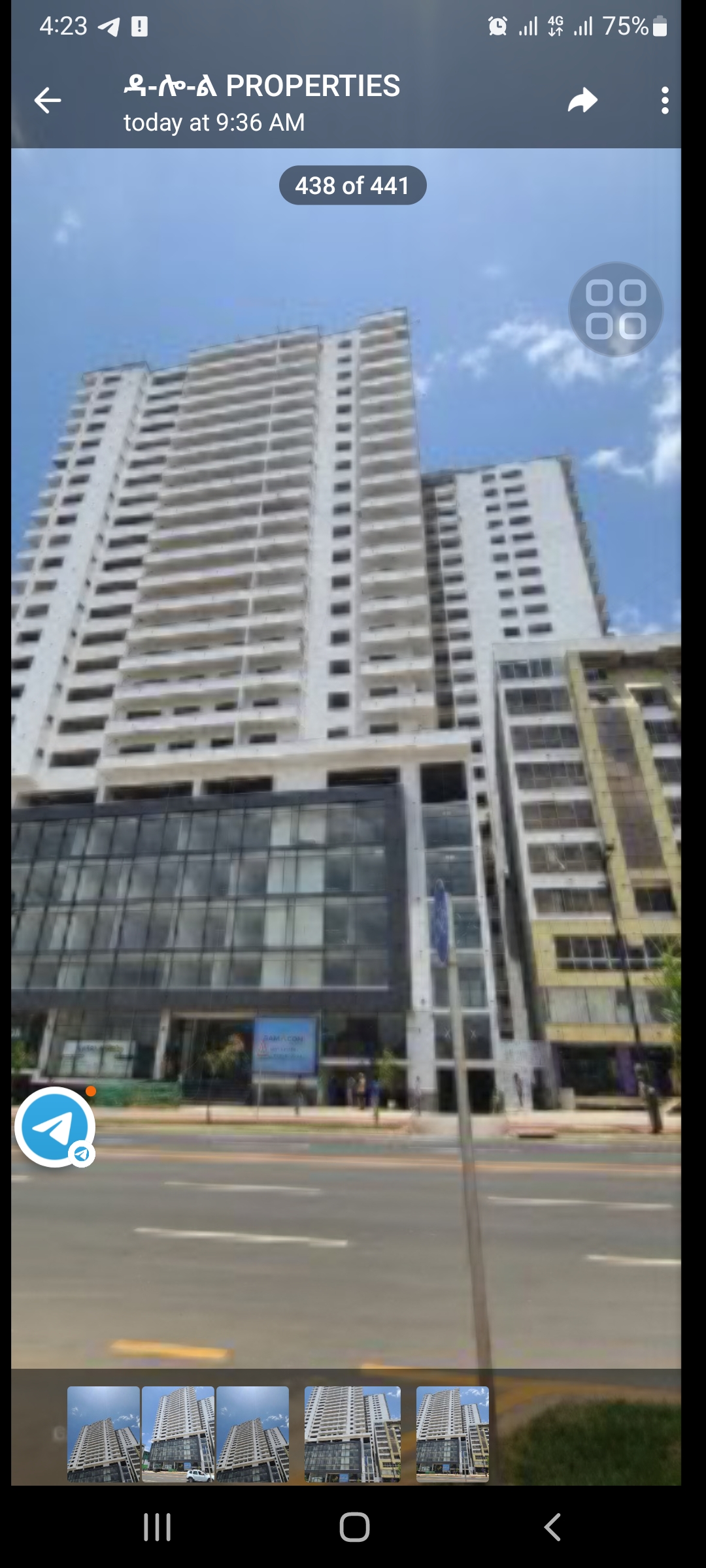 Selected property view