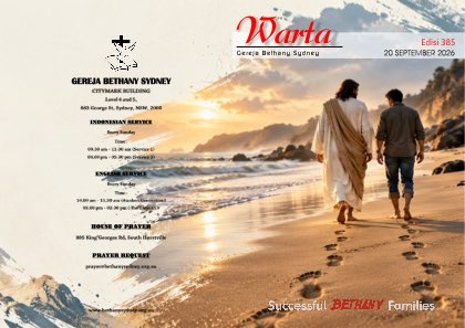 Warta Jemaat, Minggu, 20 September 2026
