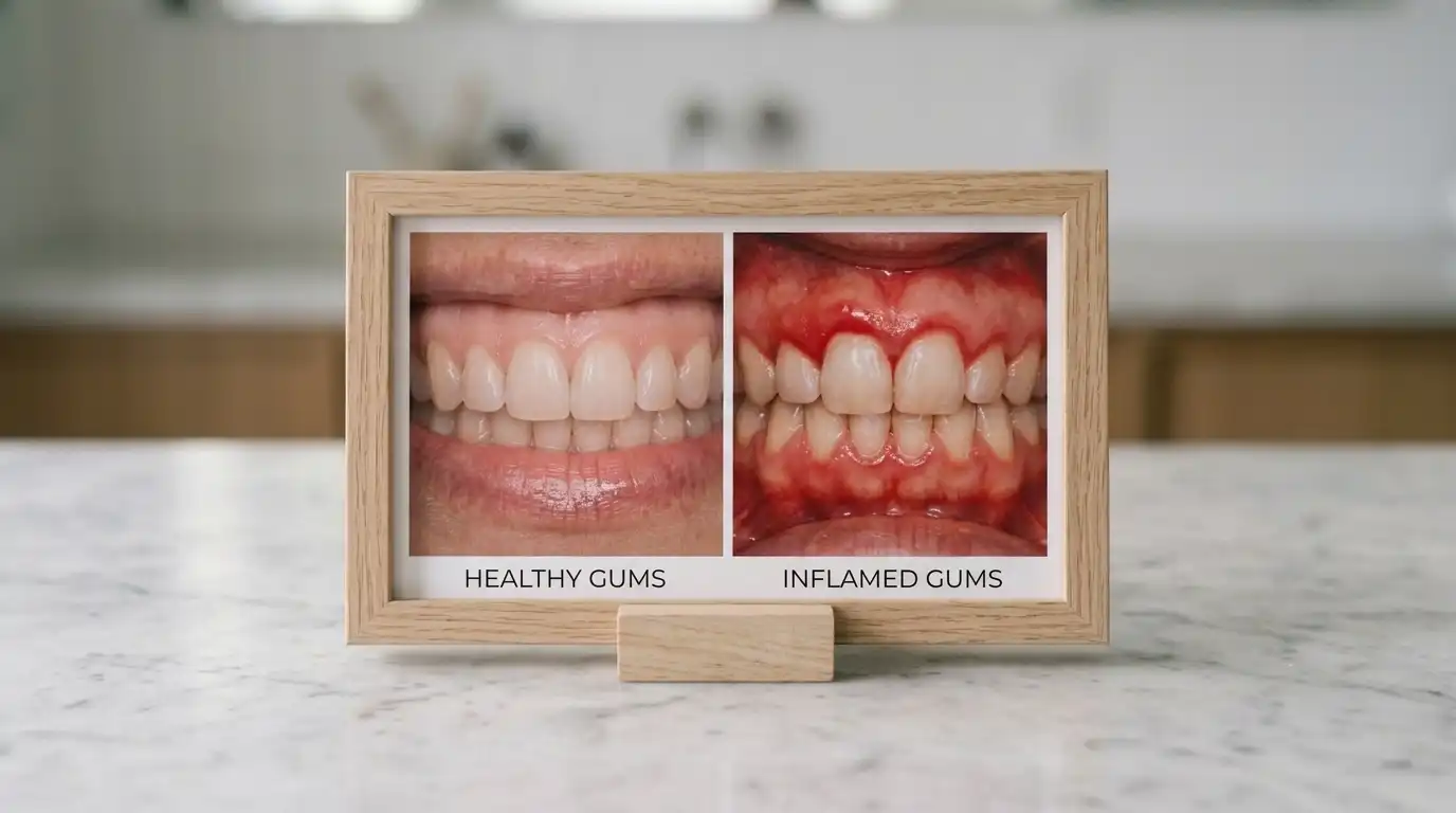 Healthy Gums vs Inflamed Gums