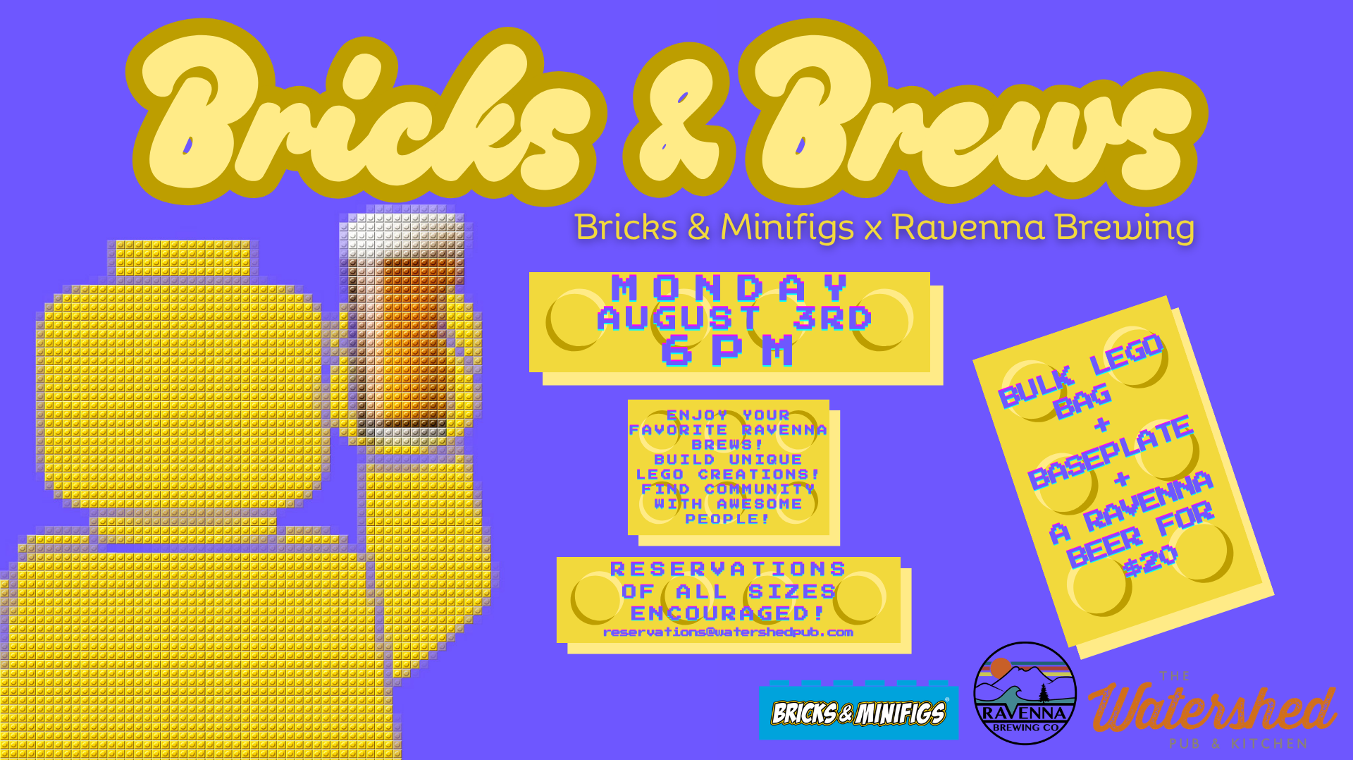 Bricks & Brews: Bricks & Minifigs x Ravenna Brewing