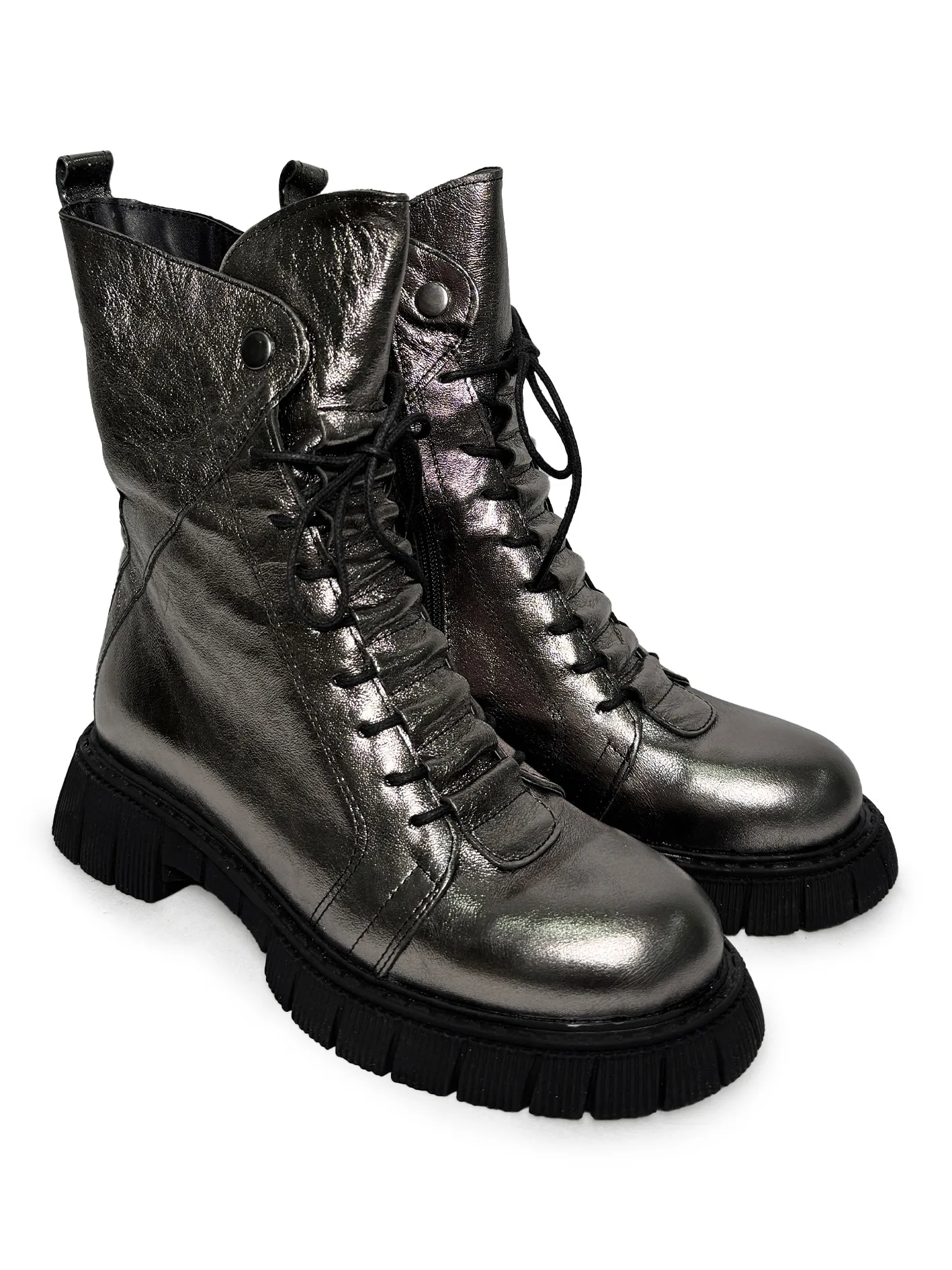 Srebrne kožne čizme 2