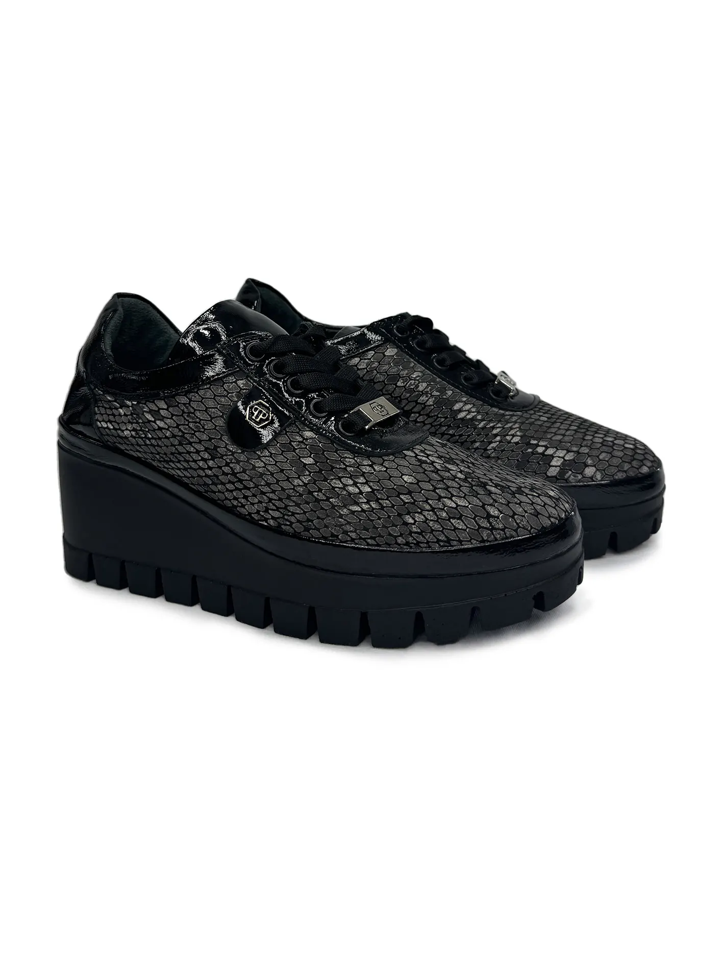 Kožne patike sa zmijskim printom