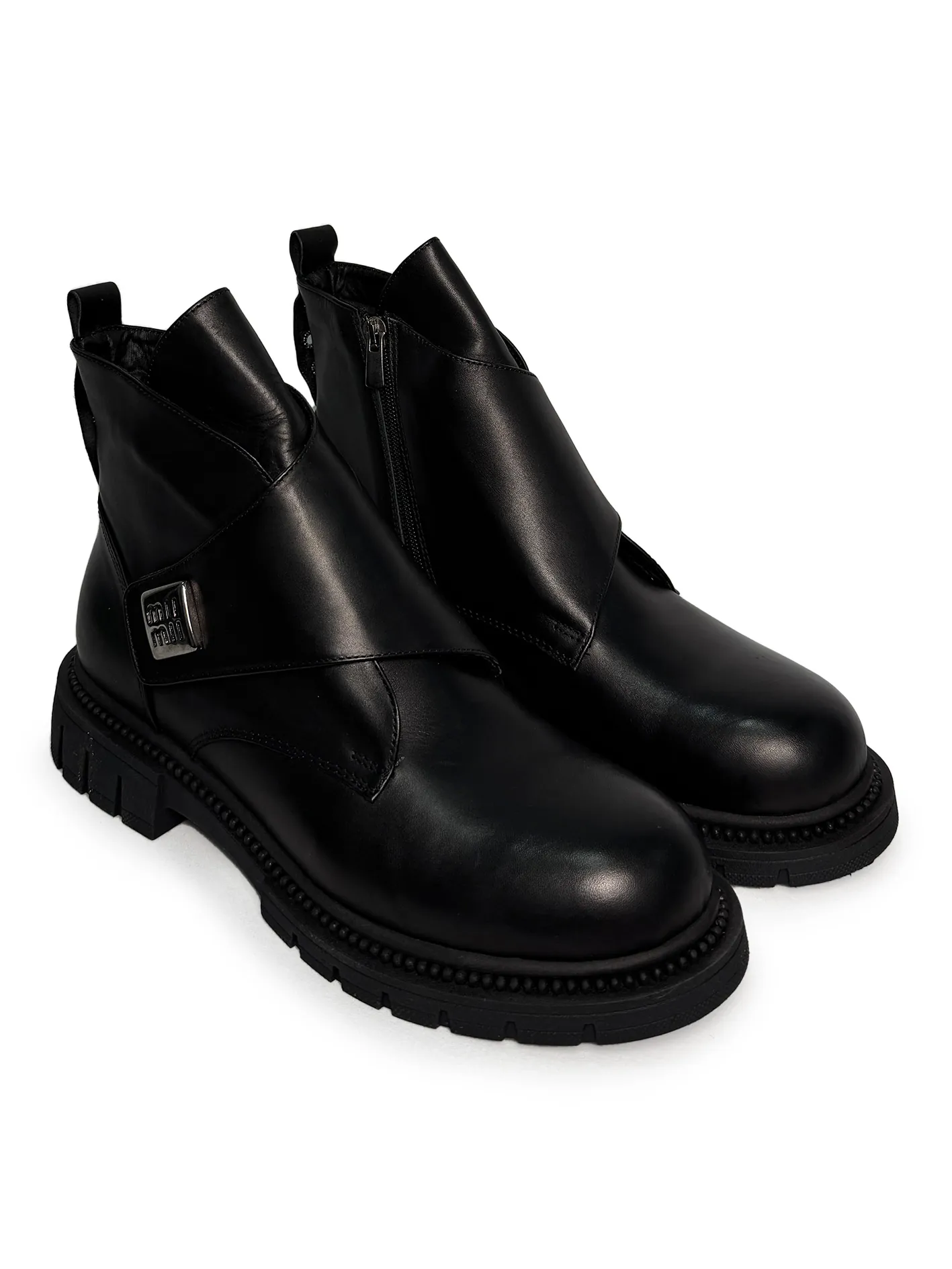 Crne kožne čizme MII