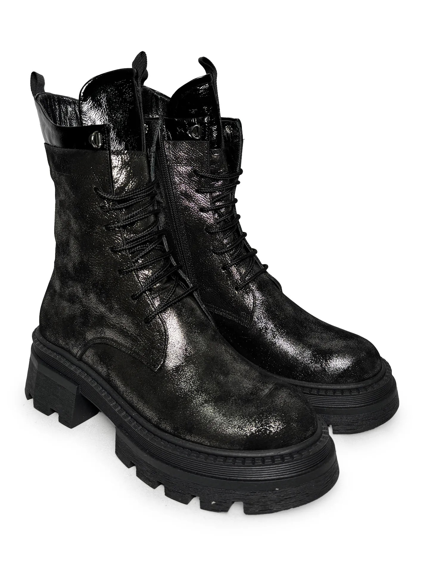 Kožne čizme sa štrasom