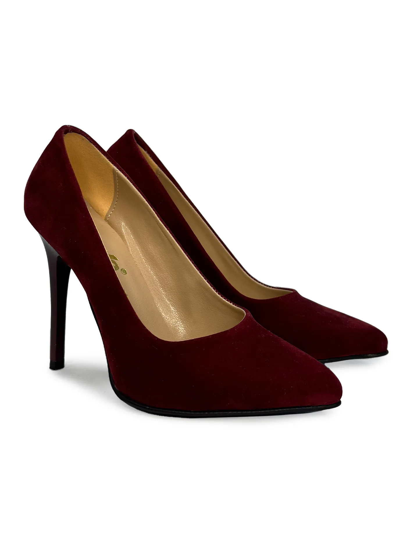 Bordo plišane salonke