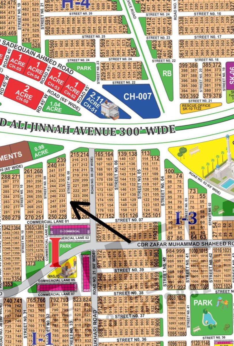 1 Kanal Plot for Sale in DHA Multan Sector I