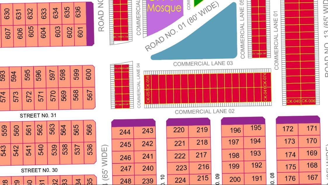4 Marla Commercial Plot for Sale in DHA Multan Sector K