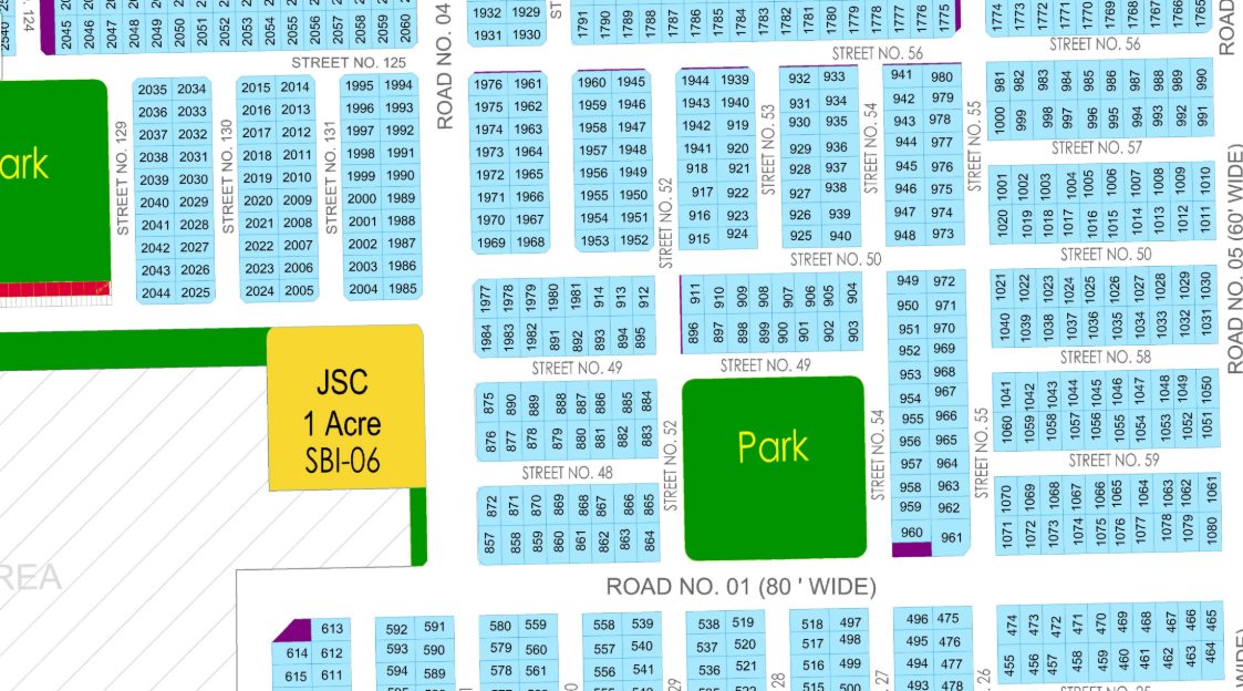10 Marla Plot for Sale in DHA Multan Sector B1