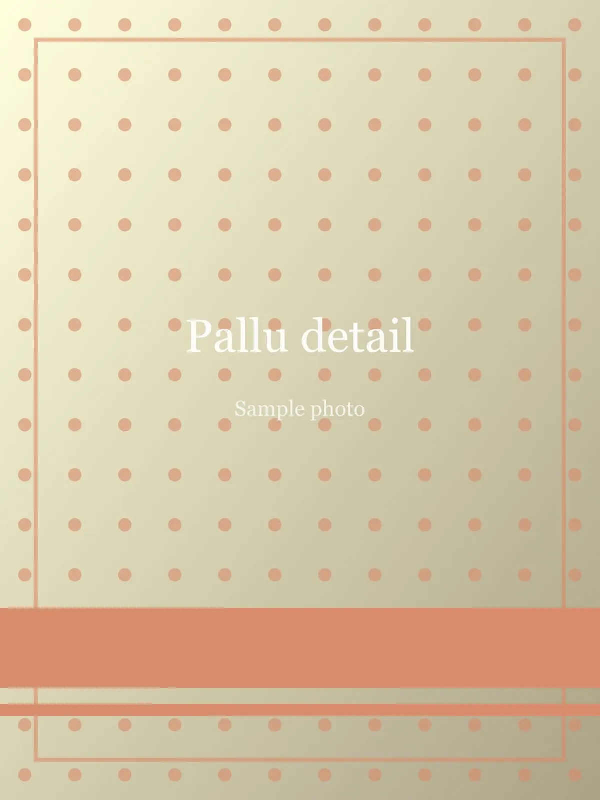 Peach Classic Stripe Linen Saree, view 2