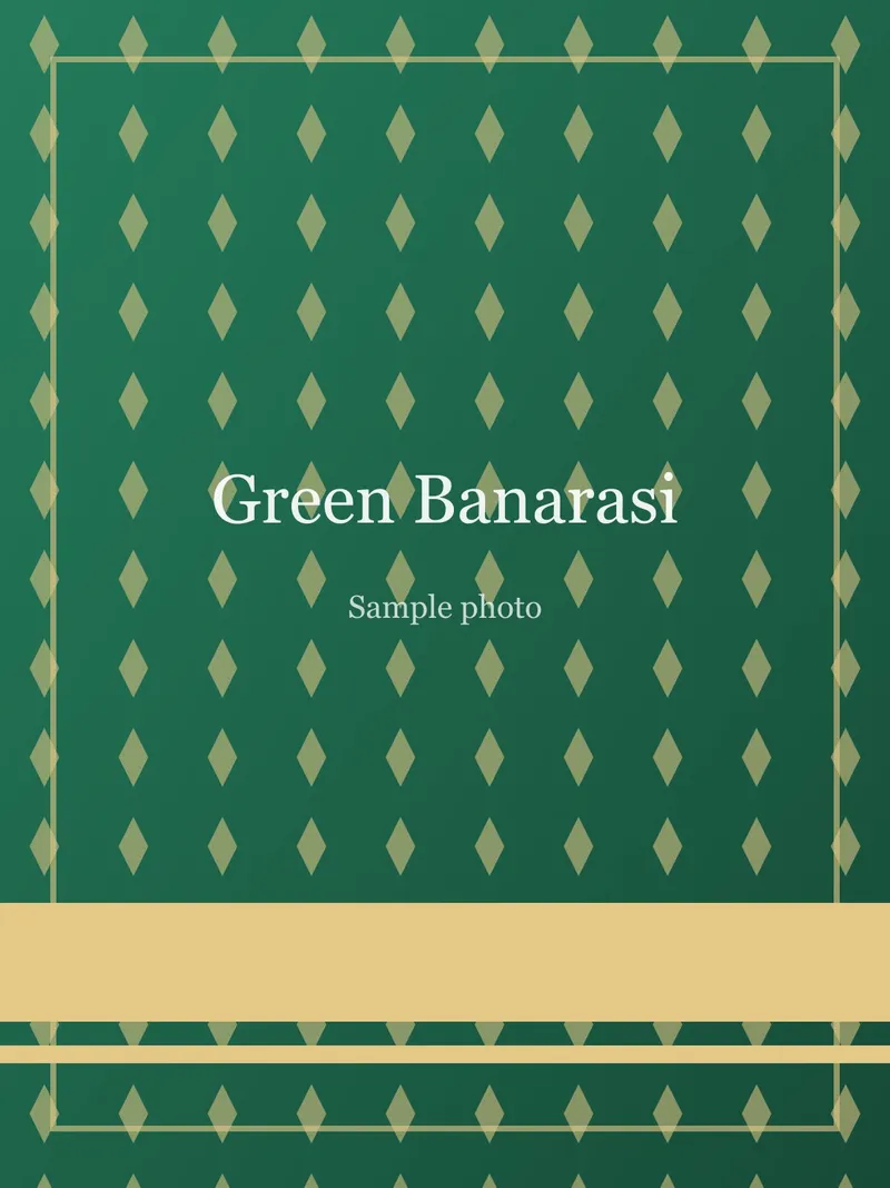Green Kadhwa Buti Banarasi Saree Green Banarasi Silk saree