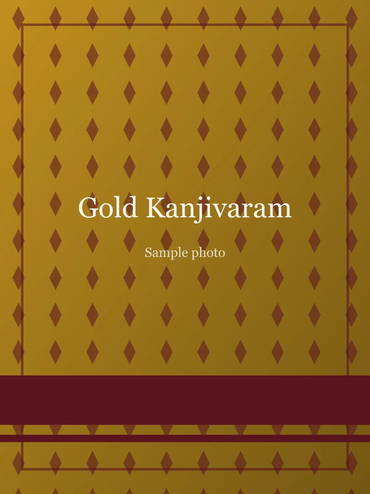 Gold Peacock Pallu Kanjivaram Saree Gold Pure Silk saree