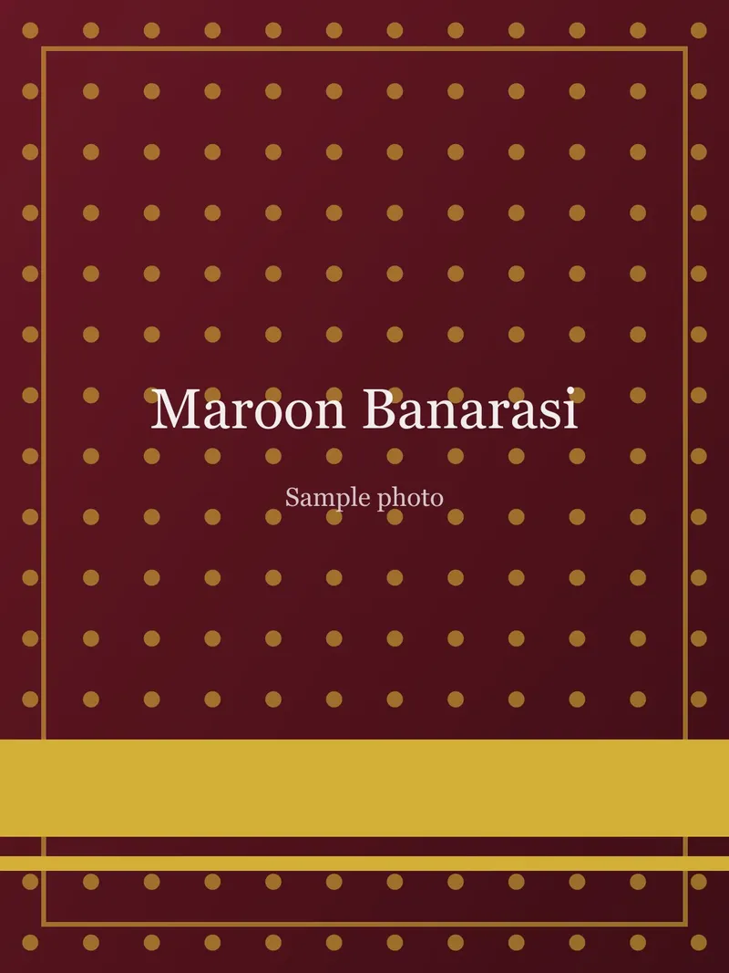 Maroon Brocade Jaal Banarasi Saree Maroon Banarasi Silk saree
