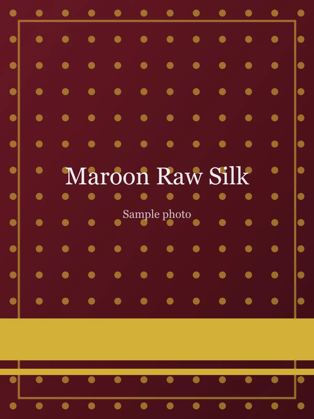 Maroon Embroidered Border Raw Silk Saree Maroon Raw Silk saree