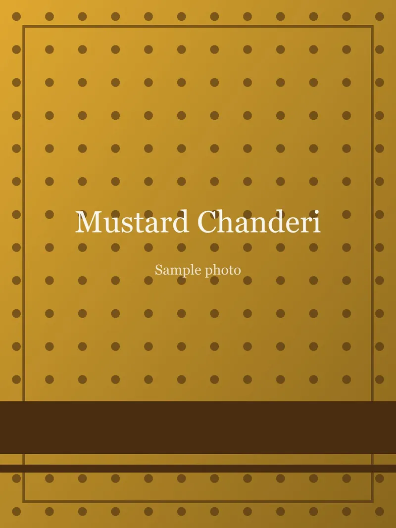 Mustard Zari Checks Chanderi Saree Mustard Chanderi saree