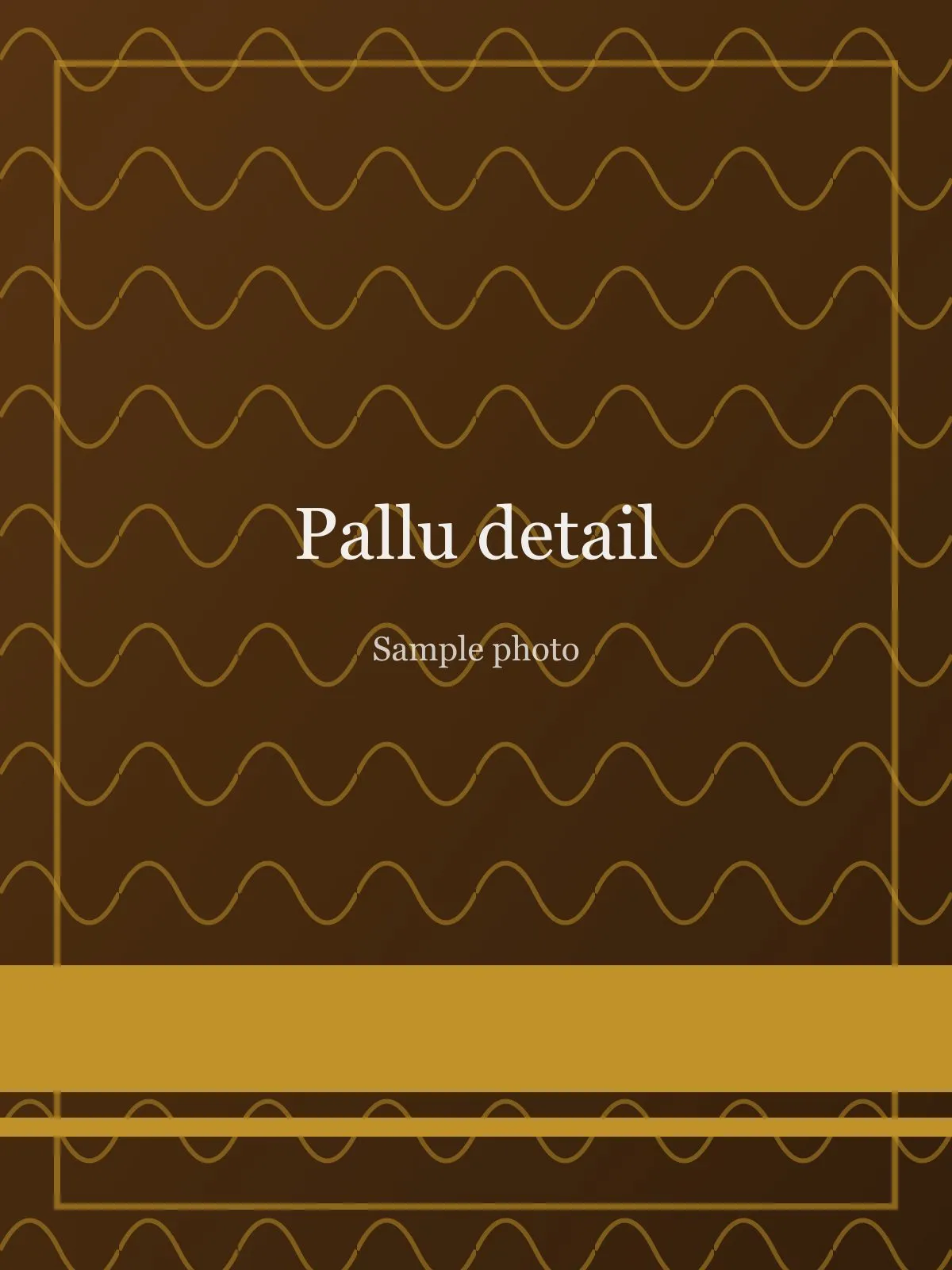 Mustard Zari Checks Chanderi Saree, view 2