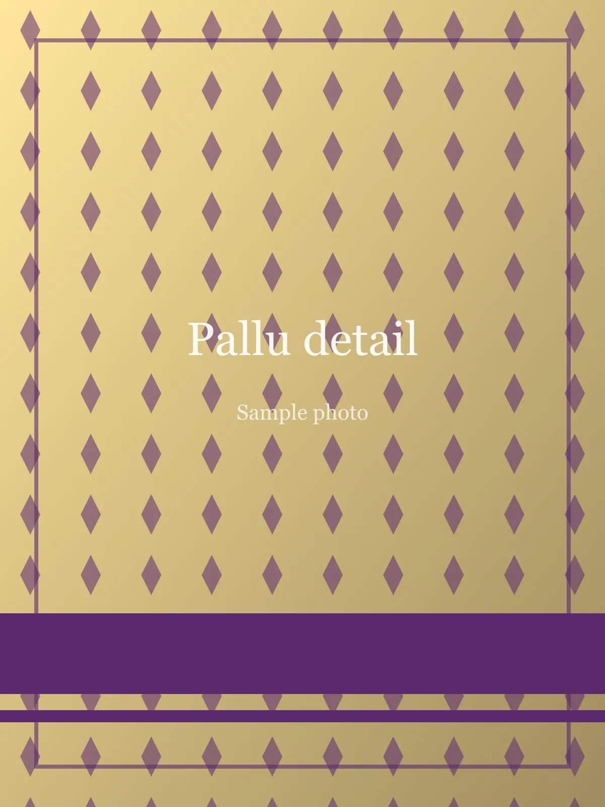 Purple Sequin Scallop Organza Saree, view 2