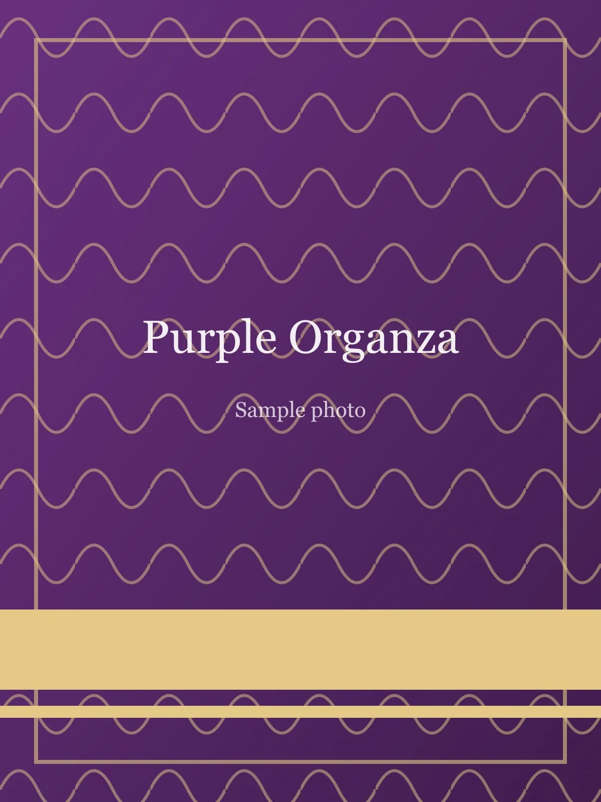 Purple Sequin Scallop Organza Saree Purple Organza saree