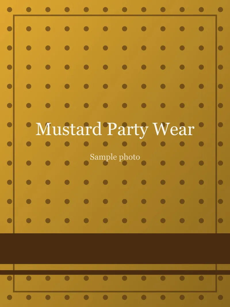 Mustard Satin Drape Saree Mustard Georgette saree