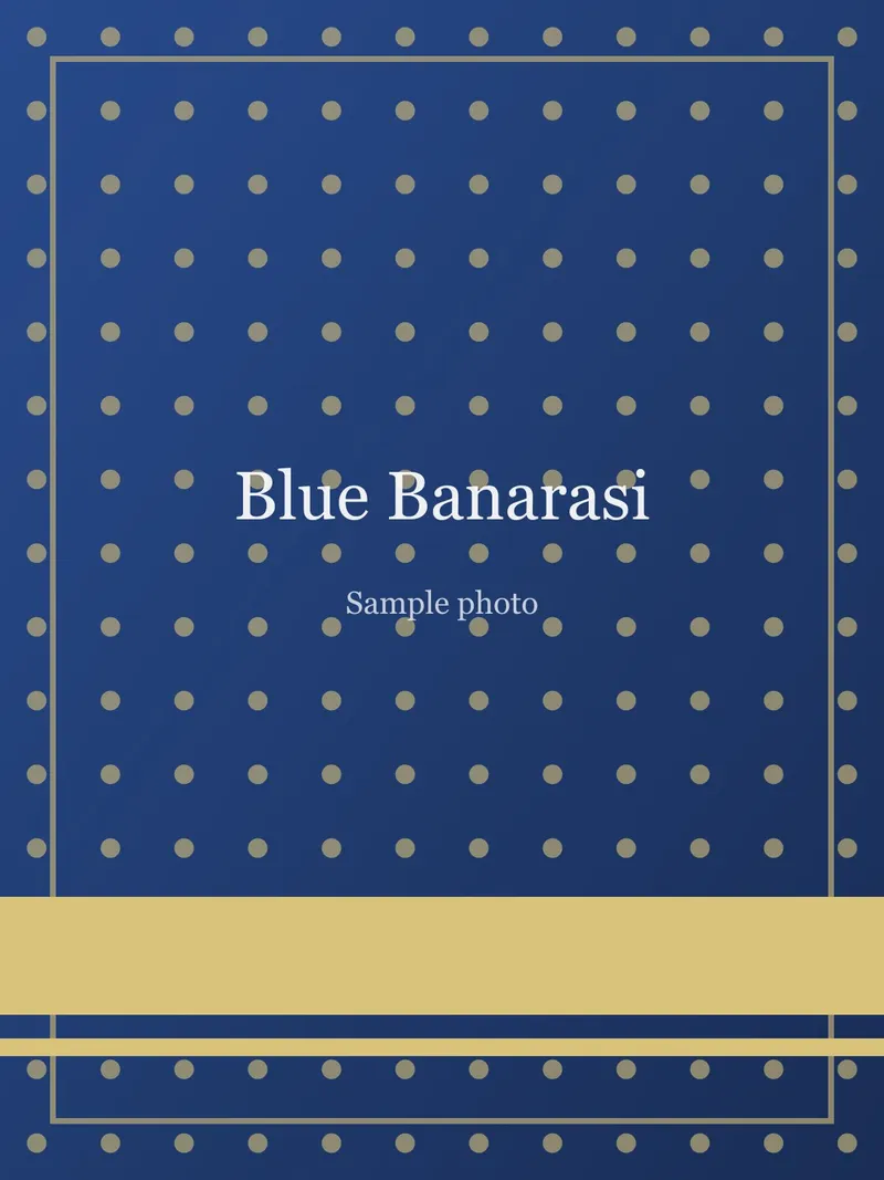 Blue Meenakari Pallu Banarasi Saree Blue Banarasi Silk saree