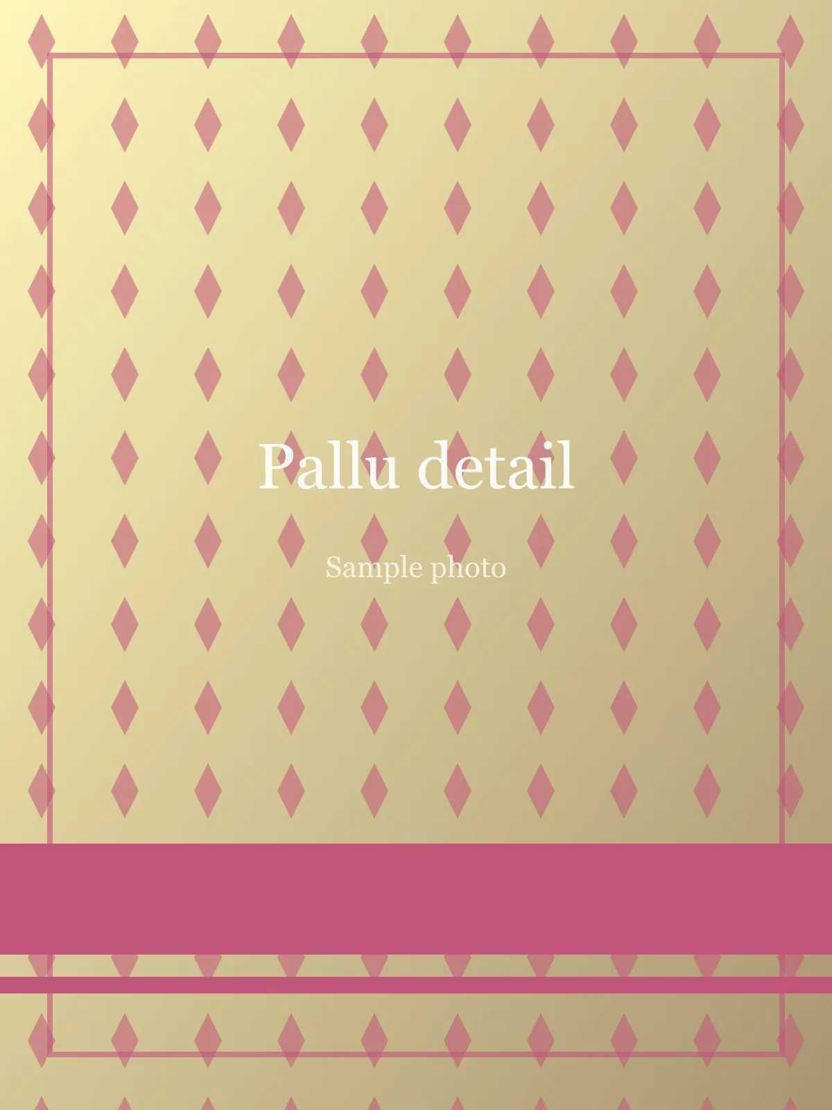 Pink Checked Linen Saree, view 2