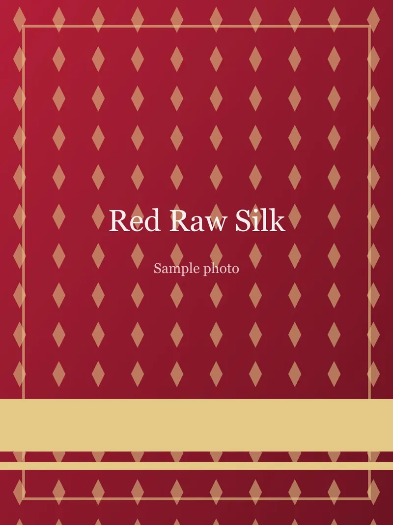 Red Wine Weave Raw Silk Saree Red Raw Silk saree
