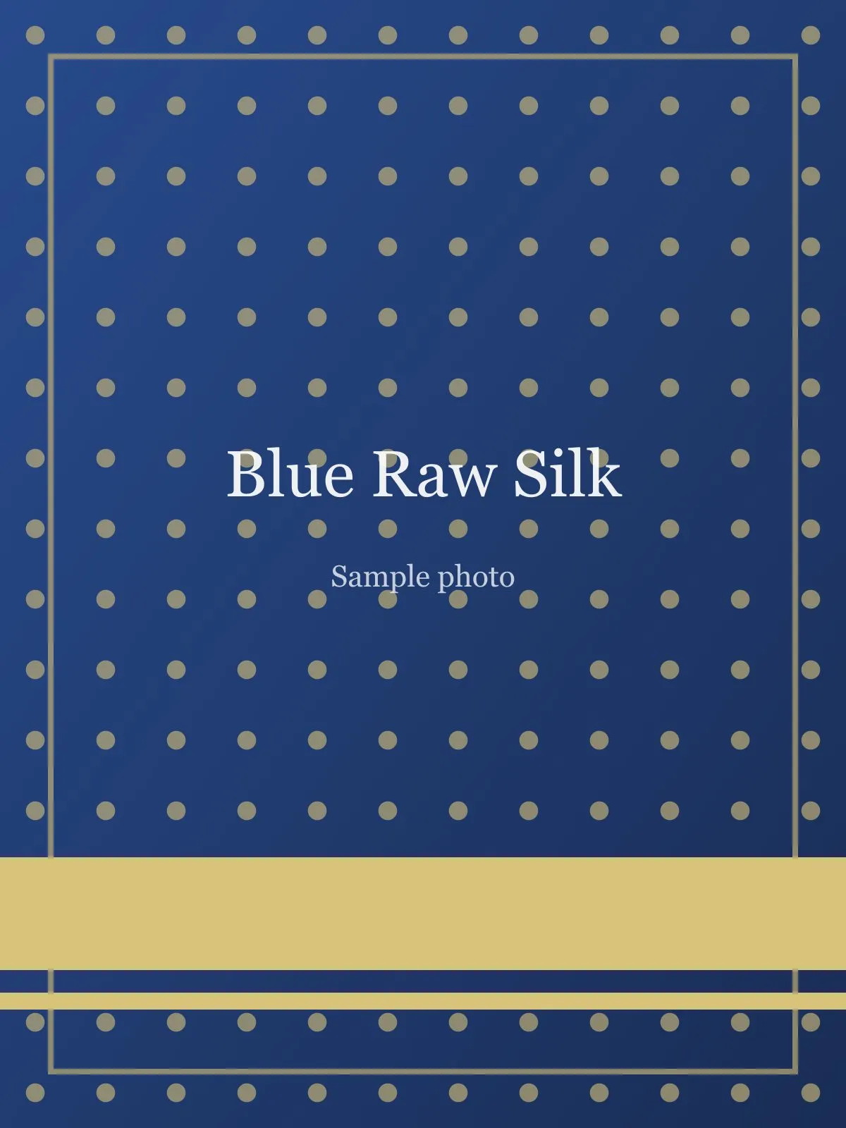 Blue Zardozi Pallu Raw Silk Saree Blue Raw Silk saree