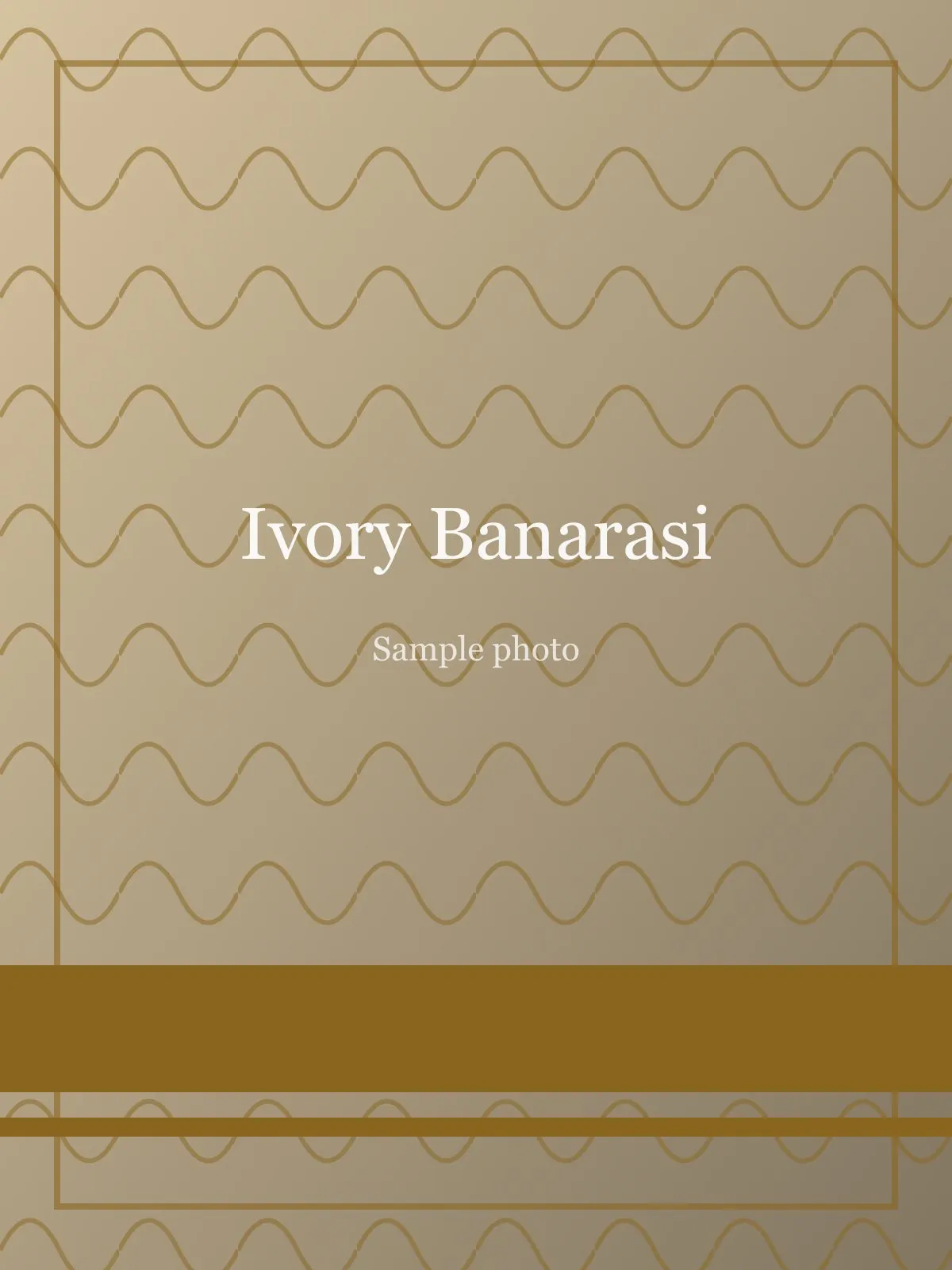 Ivory Tanchoi Silk Banarasi Saree Ivory Banarasi Silk saree