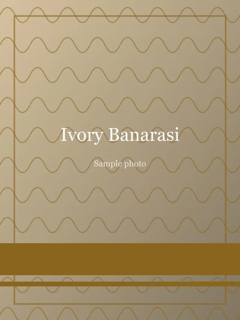Ivory Tanchoi Silk Banarasi Saree Ivory Banarasi Silk saree