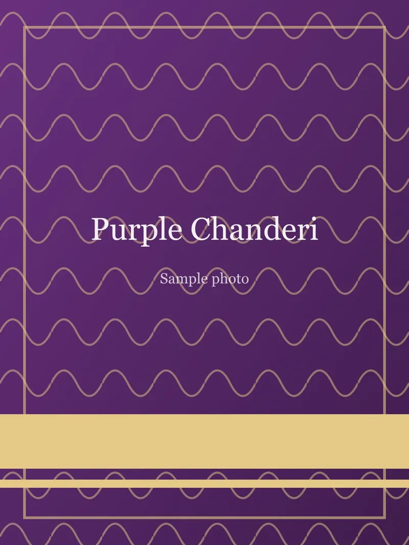 Purple Tissue Chanderi Chanderi Saree Purple Chanderi saree
