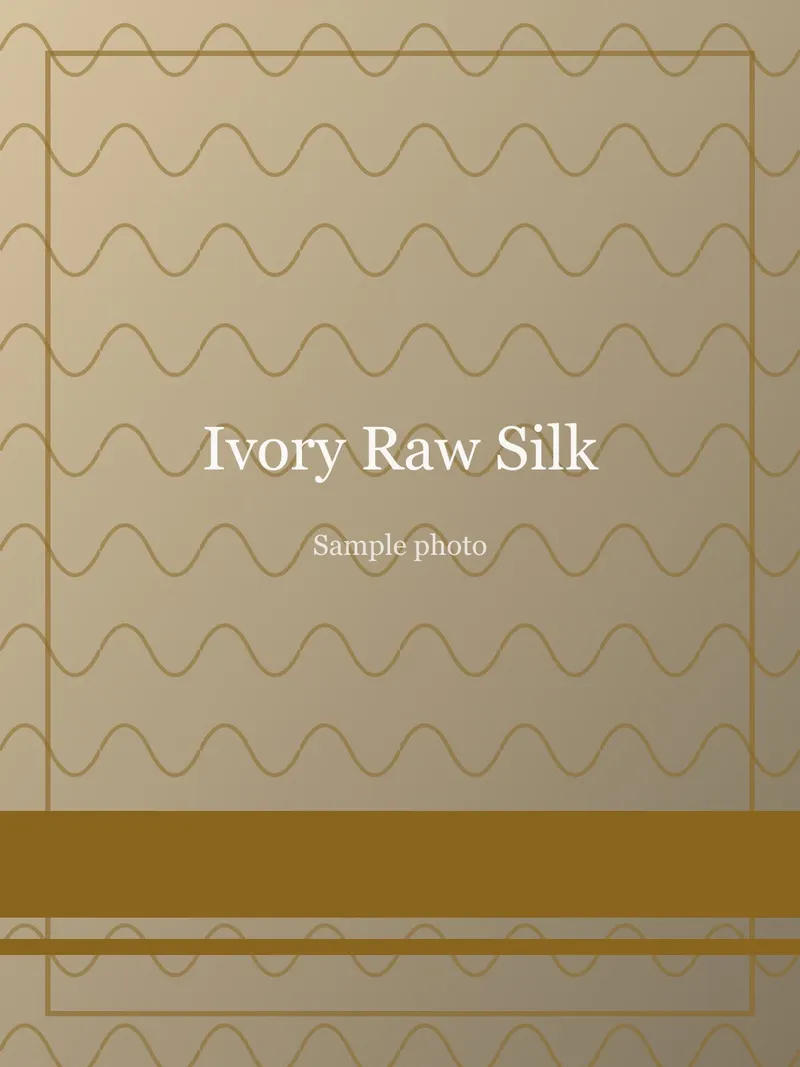Ivory Thread Work Raw Silk Saree Ivory Raw Silk saree