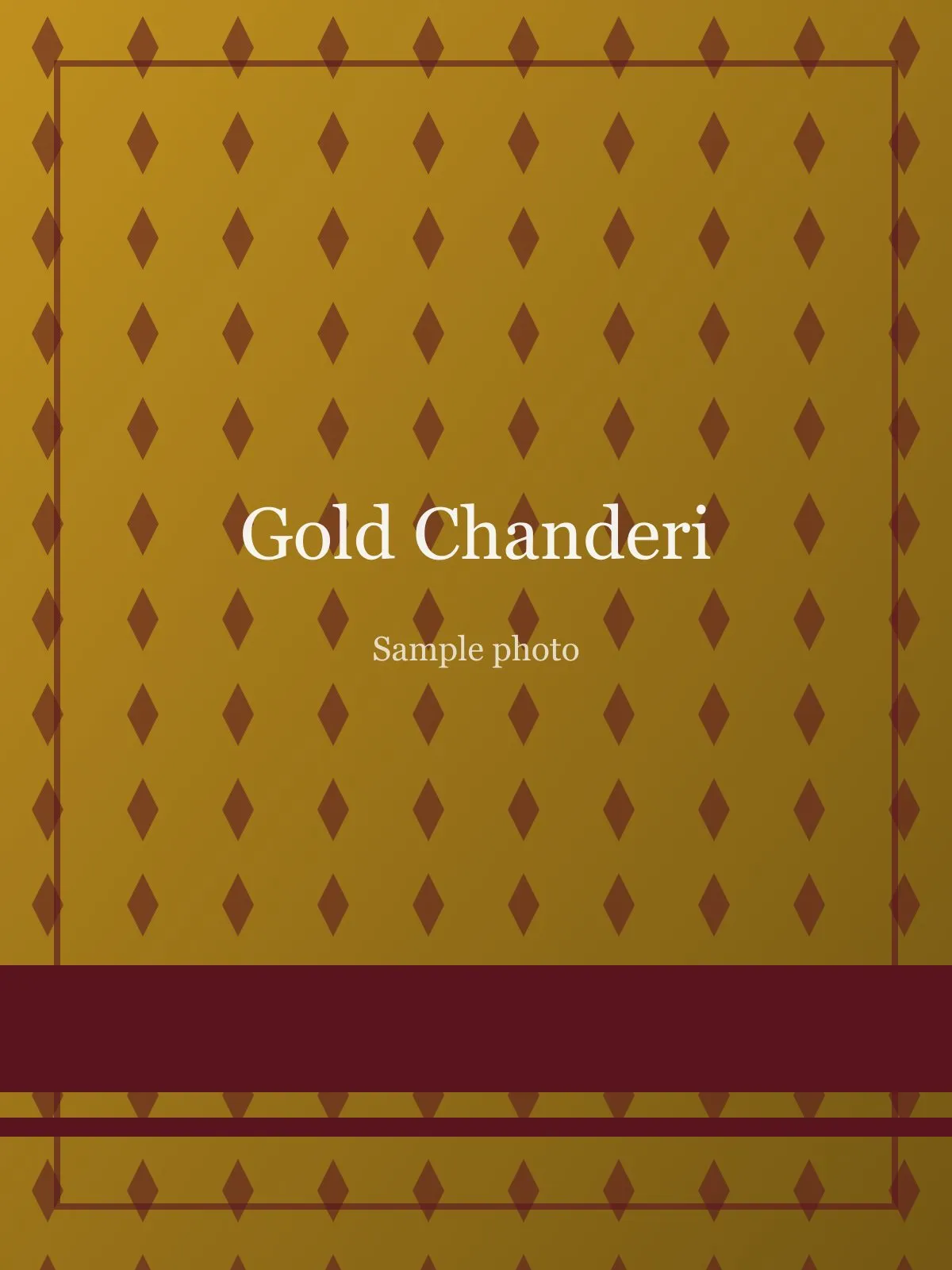 Gold Gold Buti Chanderi Saree Gold Chanderi saree
