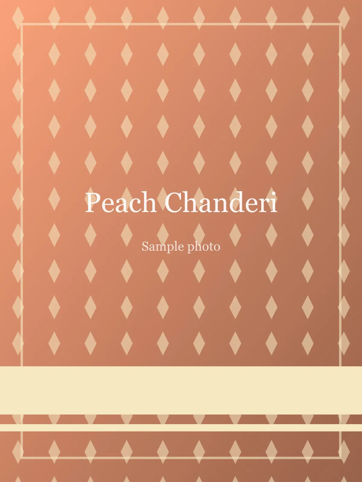 Peach Floral Jaal Chanderi Saree Peach Chanderi saree